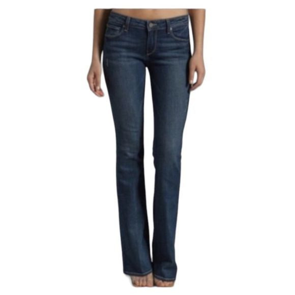 PAIGE Rising Glen Bootcut Jean Size 28 Dark Wash - Picture 1 of 9